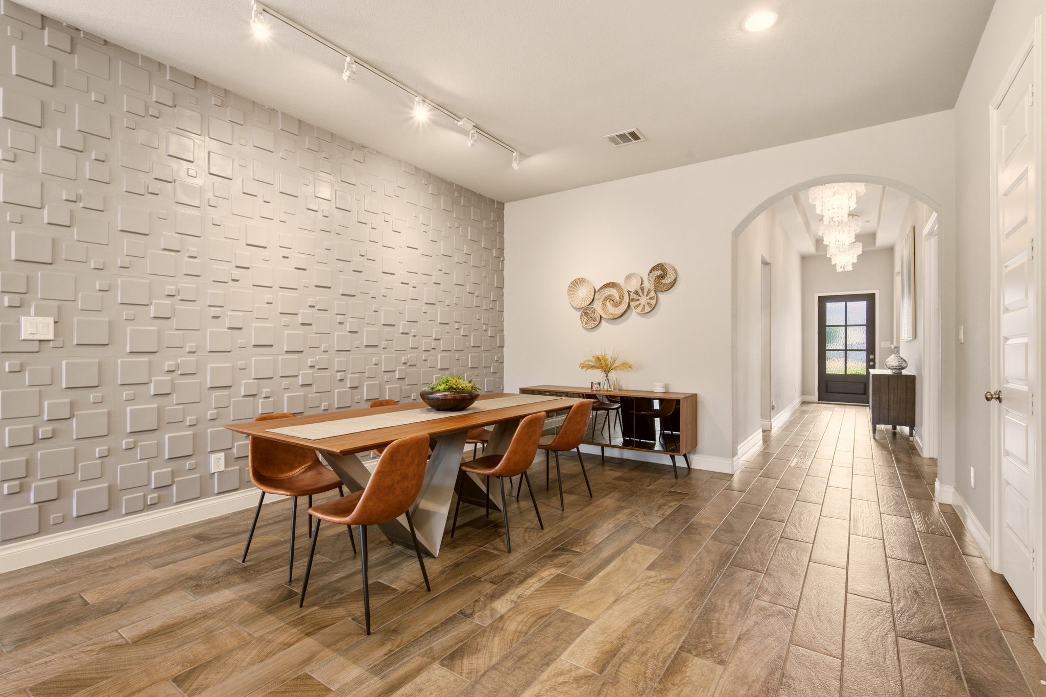 4359 Croft Creek Drive Spring, TX 77386 - Photo 9 of 46 a view of a dining room with furniture and wooden floor