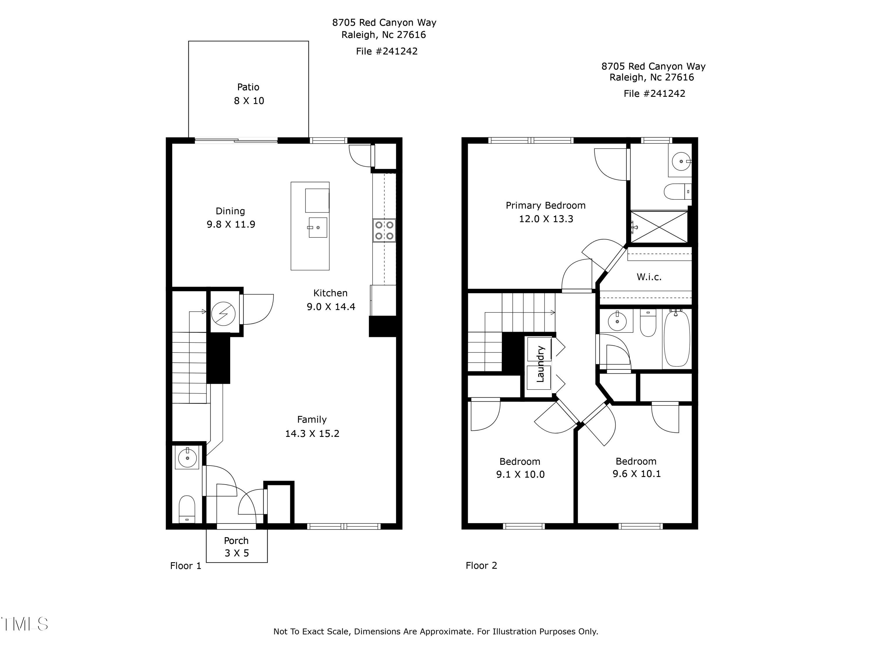 8705 Red Canyon Way Raleigh, NC 27616 - Photo 24 of 24 Floor Plans Image - 8705 Red Canyon