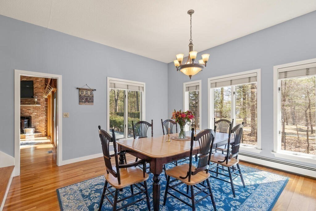 18 Appleton Lane Boxford, MA 01921 - Photo 17 of 42 a view of a dining room with furniture window and wooden floor
