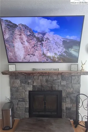 a closeup of a fireplace