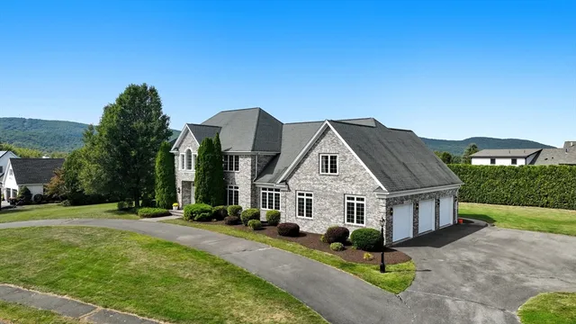 a view of a terrace with a garden