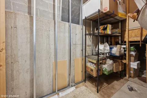 a view of a livingroom with furniture and front door