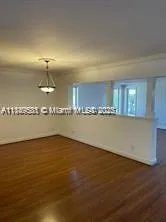 a view of a room with an empty space