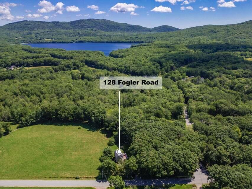 128 Fogler Road Hope, ME 04847 - Photo 35 of 36 Drone w/Notation