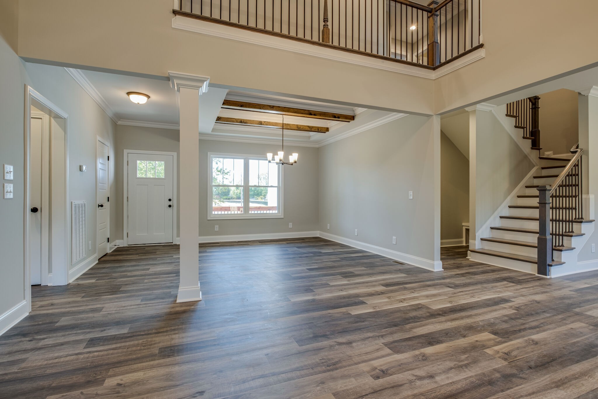 553 Cedar Grove Road Lebanon, TN 37087 - Photo 9 of 12 a view of entryway with wooden floor and stairs