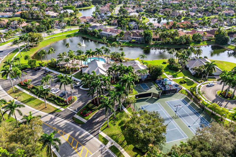 10672 St Thomas Drive Boca Raton, FL 33498 - Photo 45 of 45 Clubhouse/Tennis Aerial