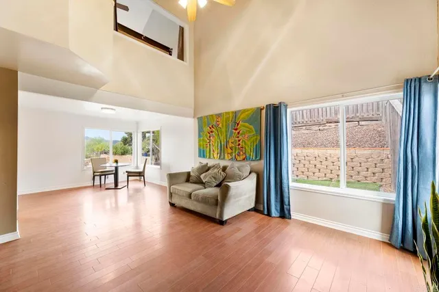 a kitchen with lots of counter top space and dining table
