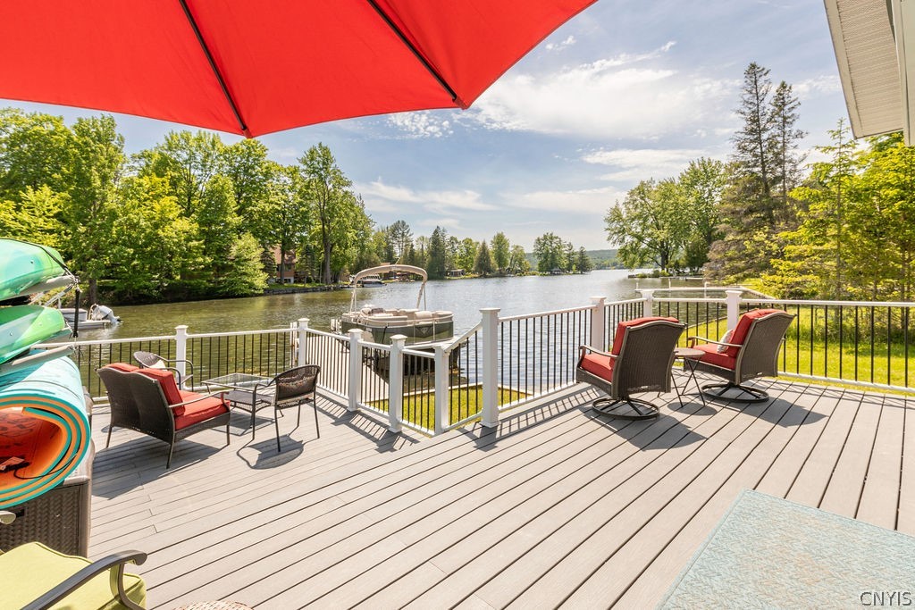 3744 North Lake Road Nelson, NY 13061 - Photo 21 of 40 A fully fenced in Trex deck allows all to relax wh