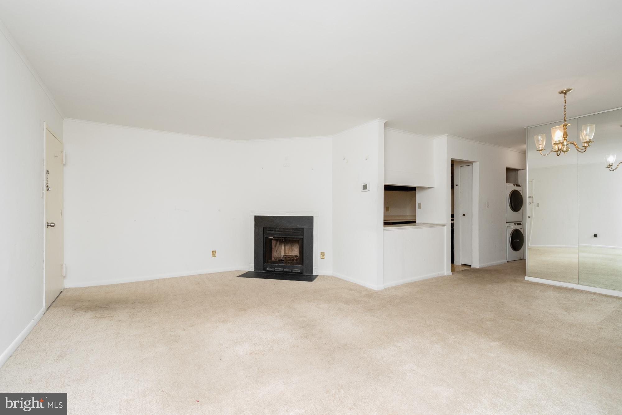 101 Fitz Court, Unit 202 Reisterstown, MD 21136 - Photo 5 of 27 a view of an empty room with a fireplace