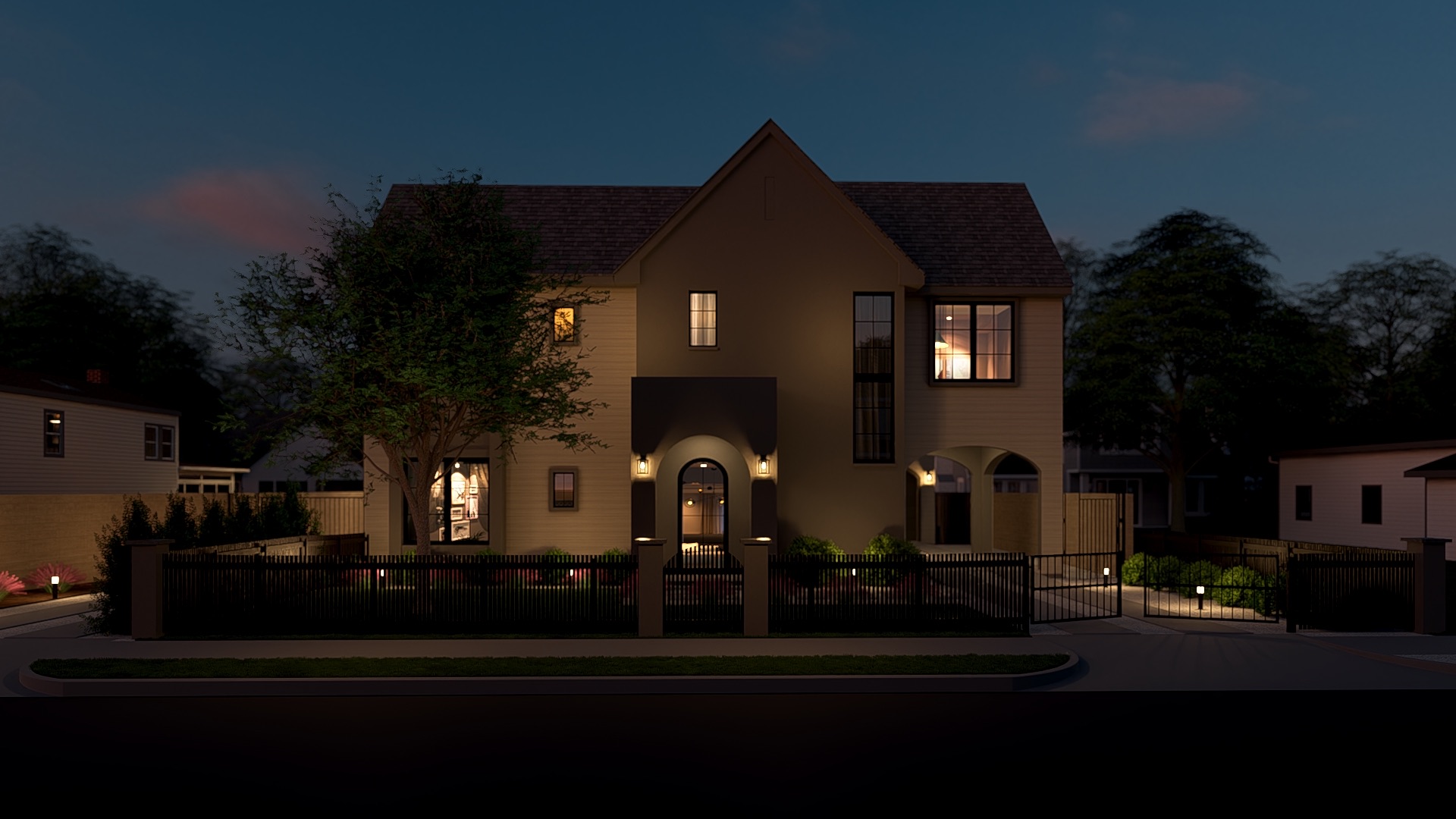 1309 Alguno Road, Unit 1 Austin, TX 78757 - Photo 6 of 33 Elegant two-story residence with a prominent gabled roofline