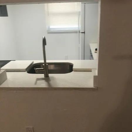 a close view of sink