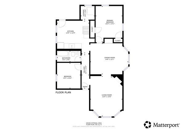 8 Spring Garden Street, Unit 3 Boston, MA 02125 - Photo 37 of 37 a picture of a floor plan