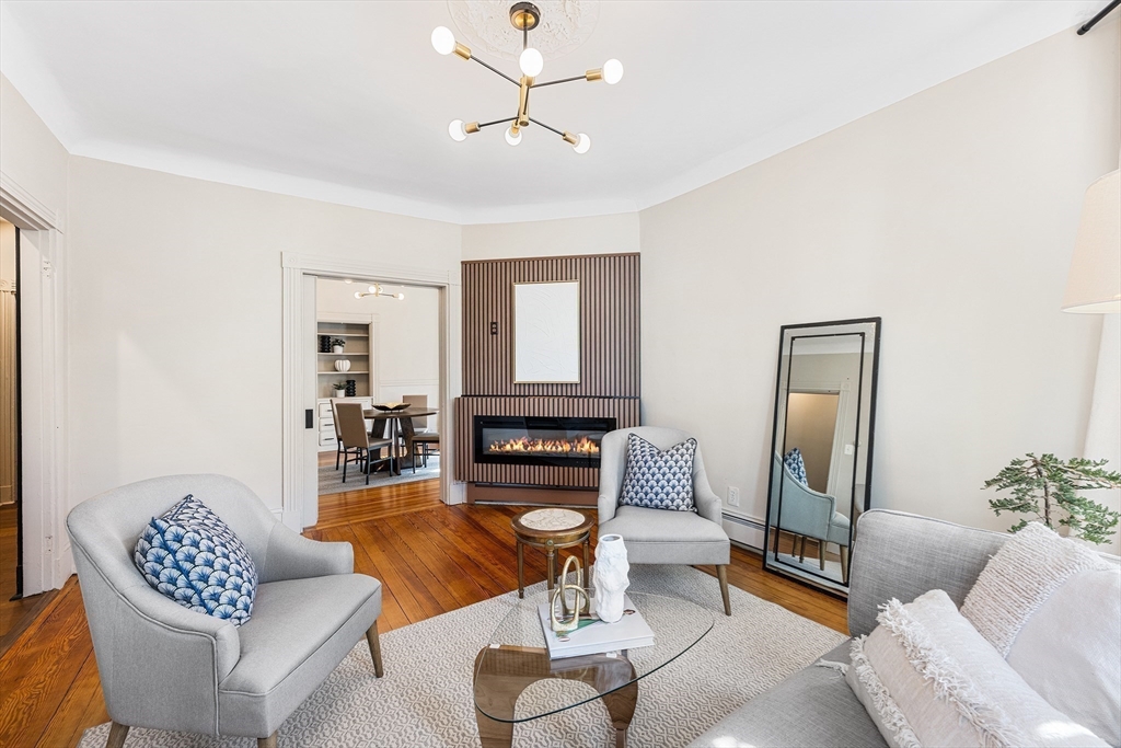 8 Spring Garden Street, Unit 3 Boston, MA 02125 - Photo 6 of 37 a living room with furniture and a potted plant