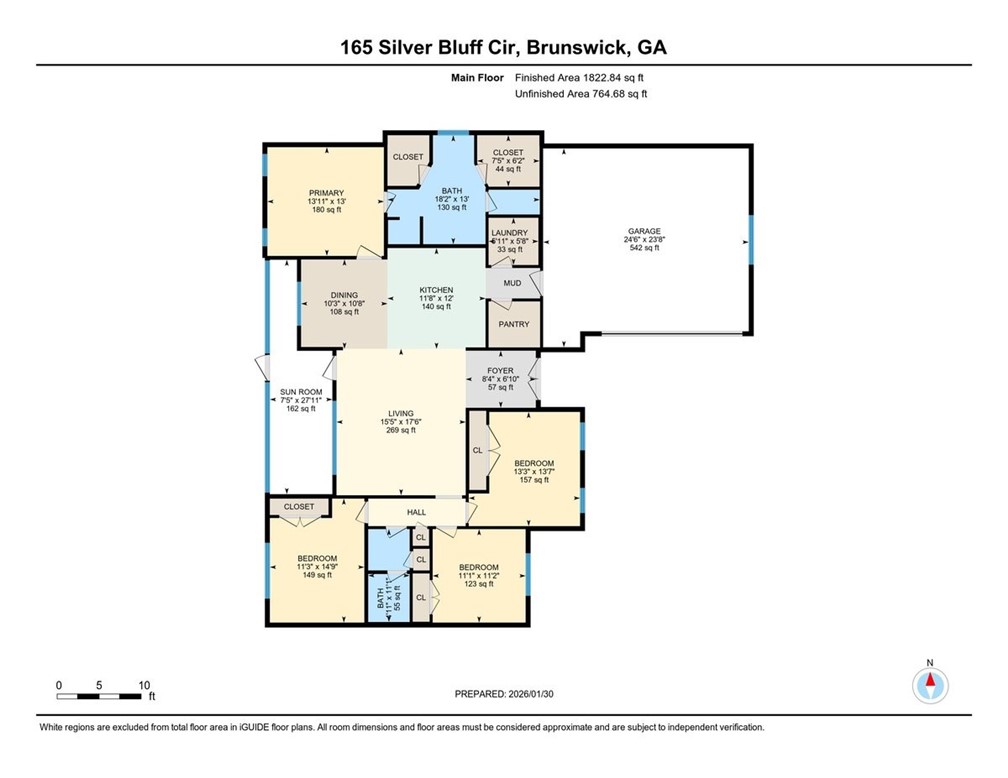 165 Silver Bluff Circle Brunswick, GA 31523 - Photo 49 of 49 Floor Plan