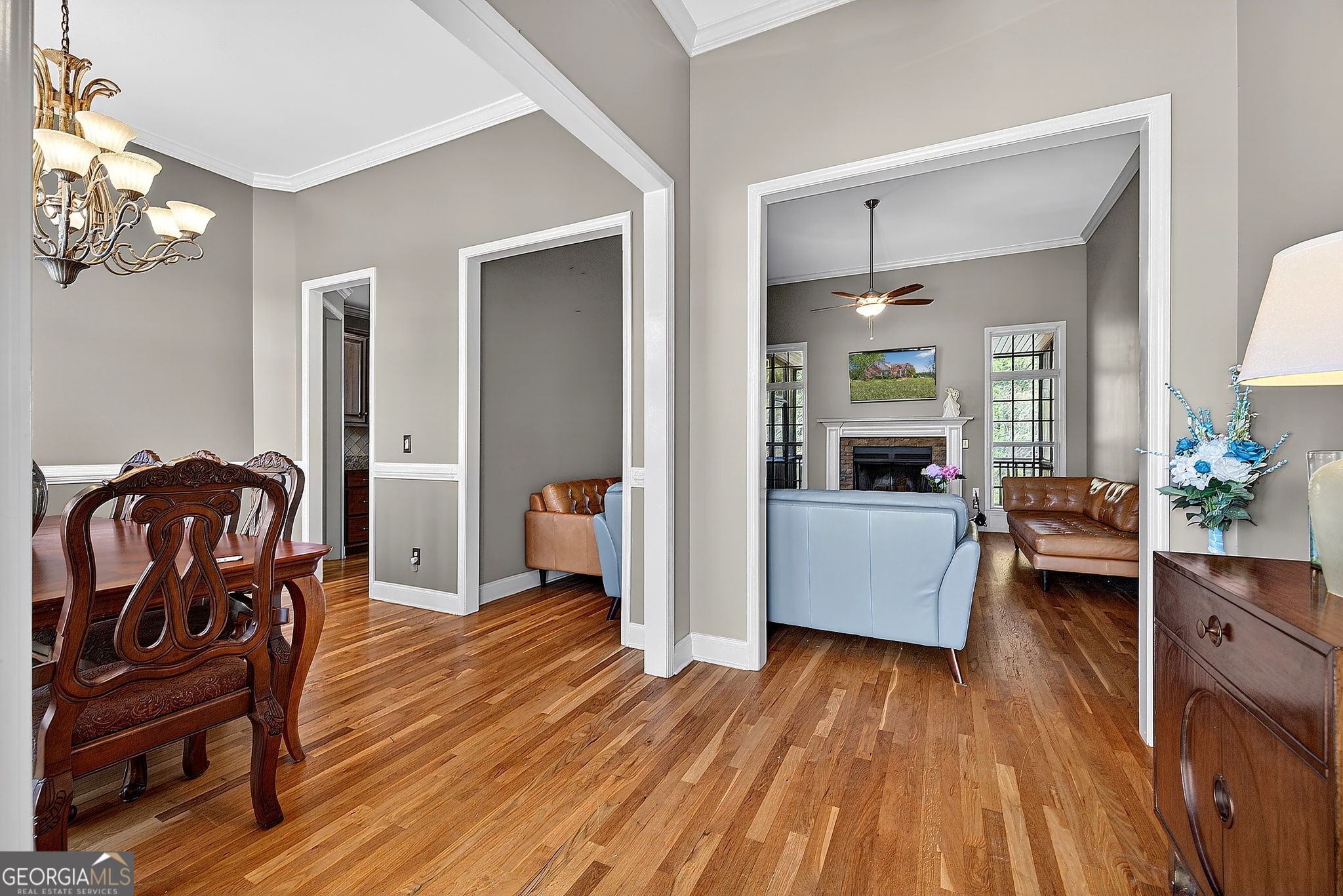 360 Happy Hill Road Carrollton, GA 30116 - Photo 5 of 50 a living room with furniture and wooden floor