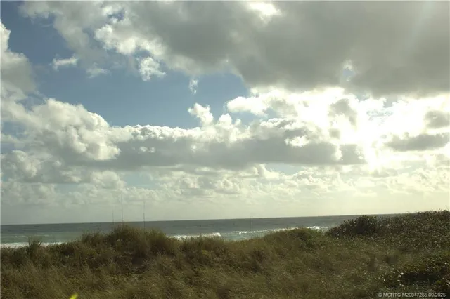 a view of outside space with mountain view