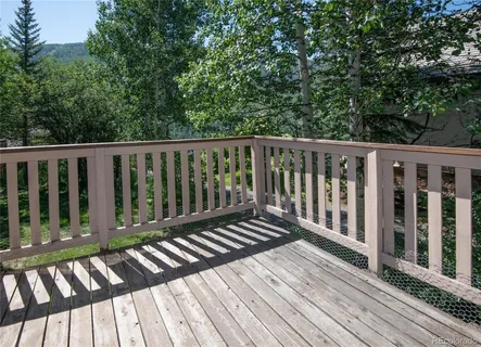a view of wooden deck