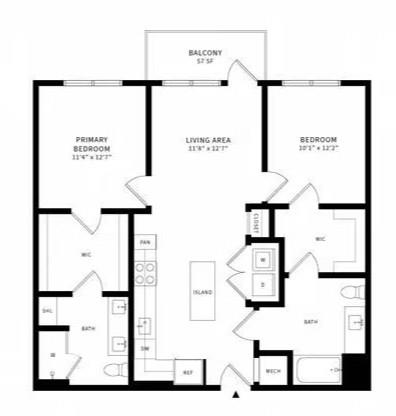 2945 Cumberland Mall, Unit T1032 Atlanta, GA 30339 - Photo 17 of 31 a picture of a bench in front of a door