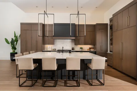 a view of a street with fire pit