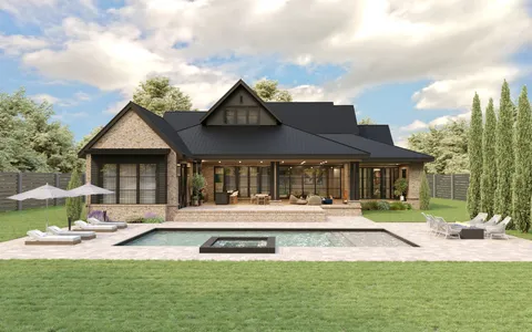 a view of swimming pool with outdoor seating