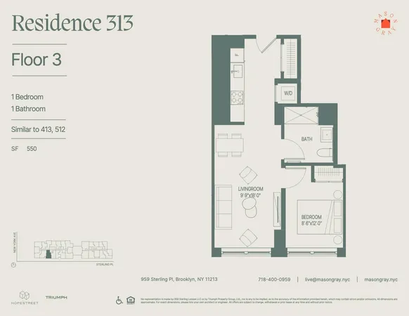 $3,795 | 955 Sterling Place, Unit 413 | Crown Heights
