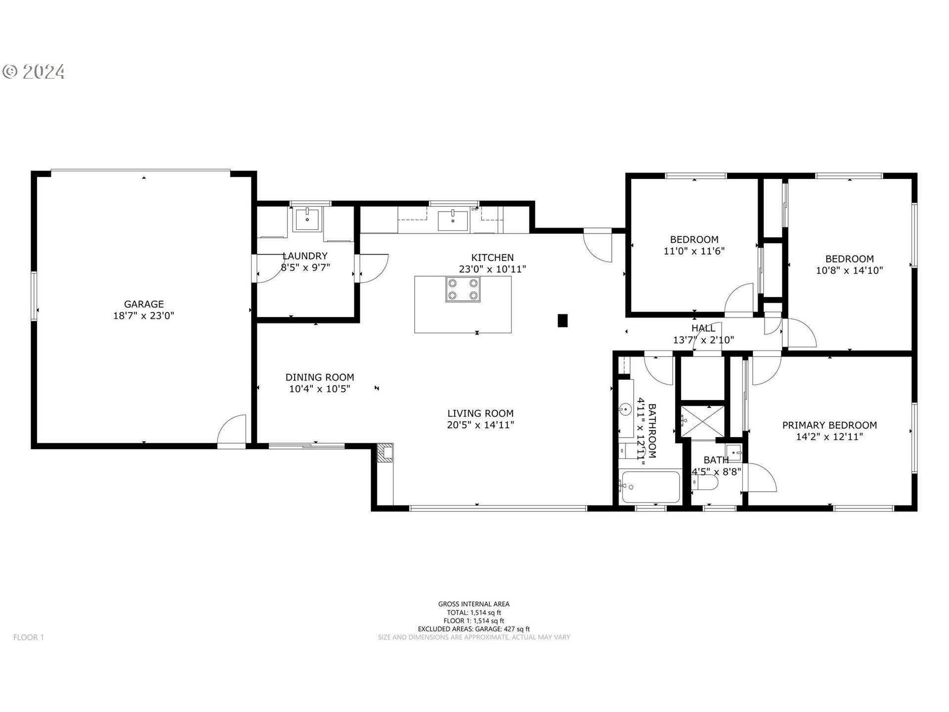 1617 Northeast Ione Loop Camas, WA 98607 - Photo 15 of 15 a picture of a room with a white wall and sign