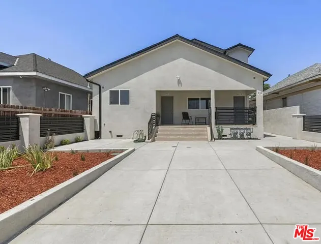 a front view of a house with porch
