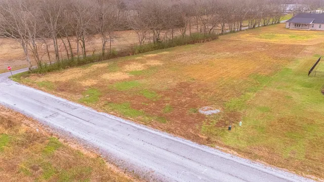 a view of yard and ocean