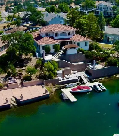a view of yard with outdoor seating and green space