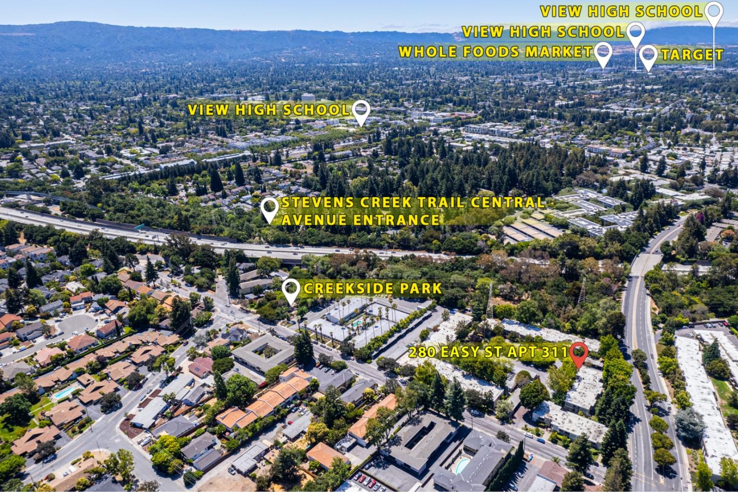 280 Easy Street, Unit 311 Mountain View, CA 94043 - Photo 26 of 29 view of a city