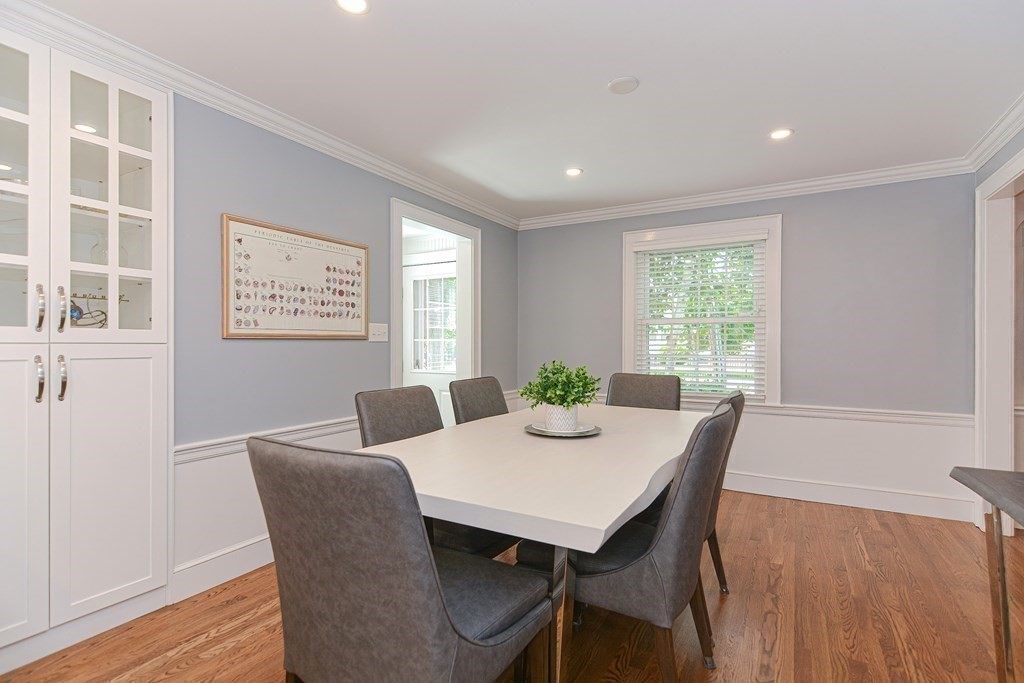2 Shirley Road Wellesley, MA 02482 - Photo 11 of 32 a view of a dining room with furniture and a window