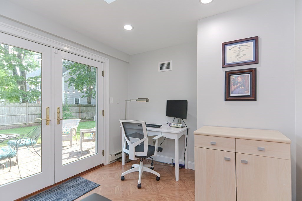 2 Shirley Road Wellesley, MA 02482 - Photo 15 of 32 a view of a workspace with furniture and a window