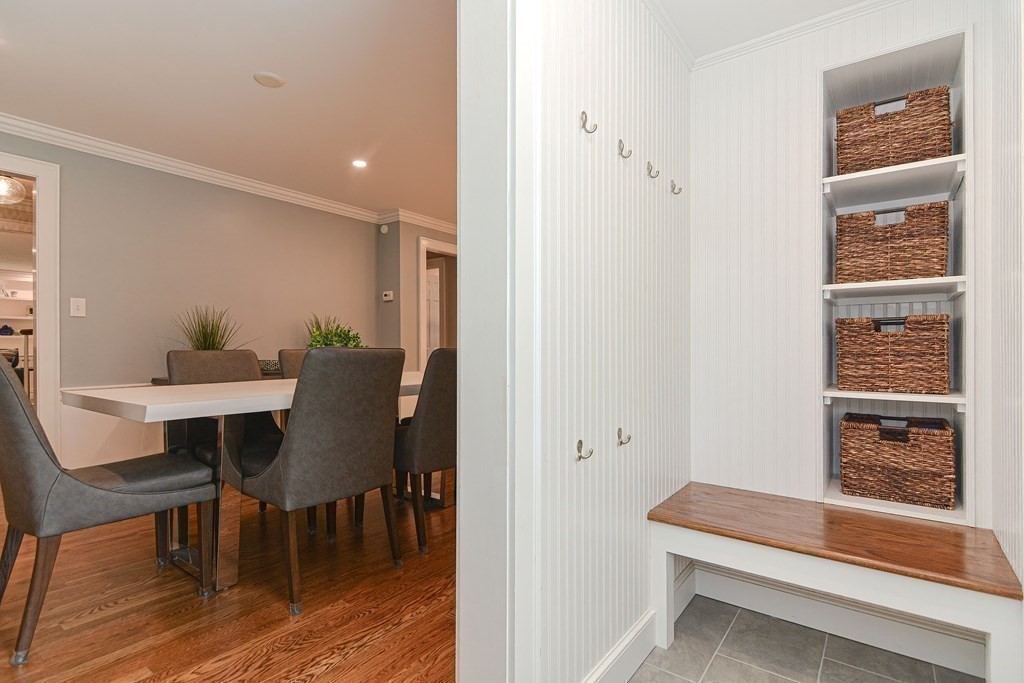 2 Shirley Road Wellesley, MA 02482 - Photo 20 of 32 a view of a dining room with furniture and wooden floor