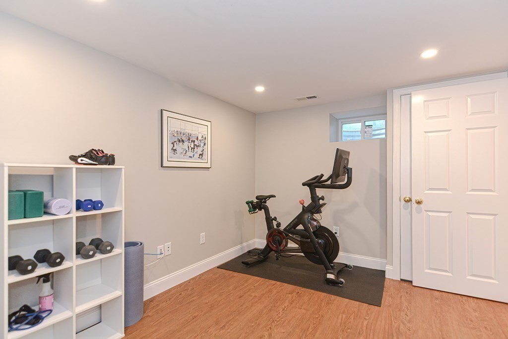 2 Shirley Road Wellesley, MA 02482 - Photo 28 of 32 a view of a room with gym equipment