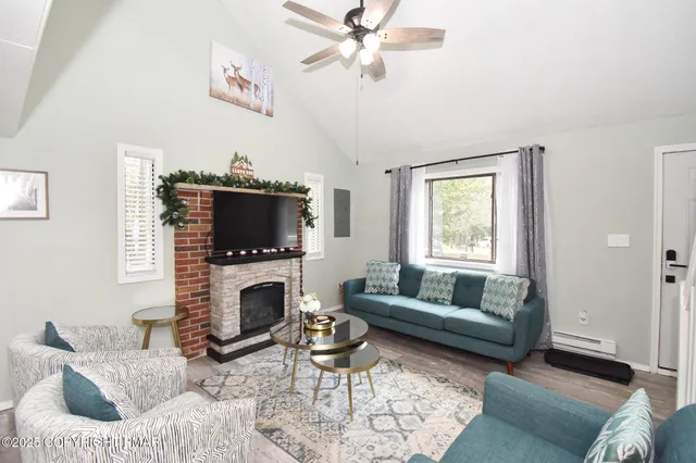 a bedroom with a bed and a night stand