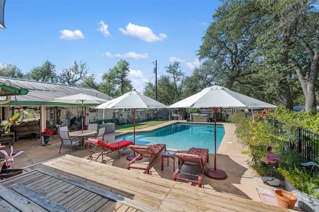 a house with trees in front of it