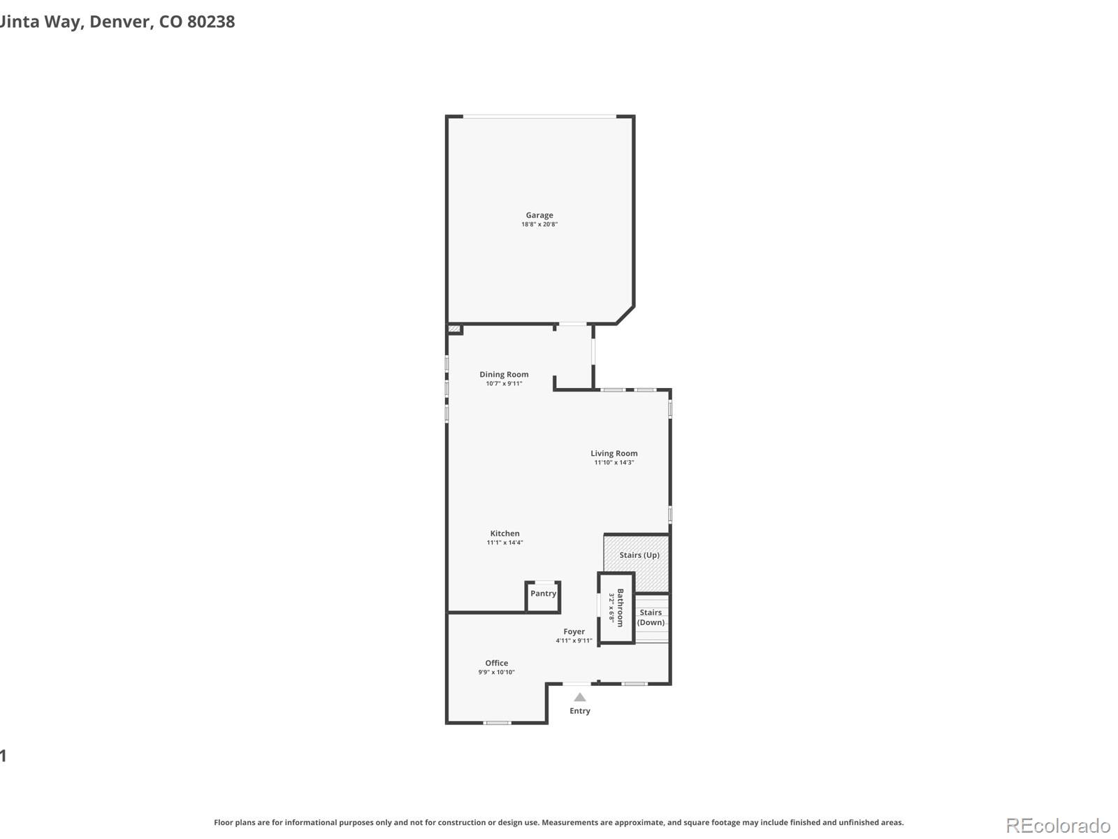 5468 Uinta Way Denver, CO 80238 - Photo 42 of 44 a picture of a room with a white wall and sink
