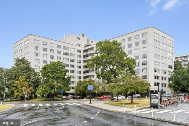 a front view of a building