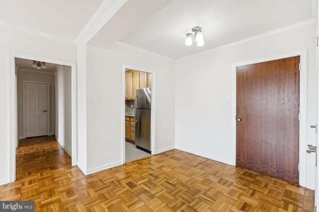 a view of an empty room