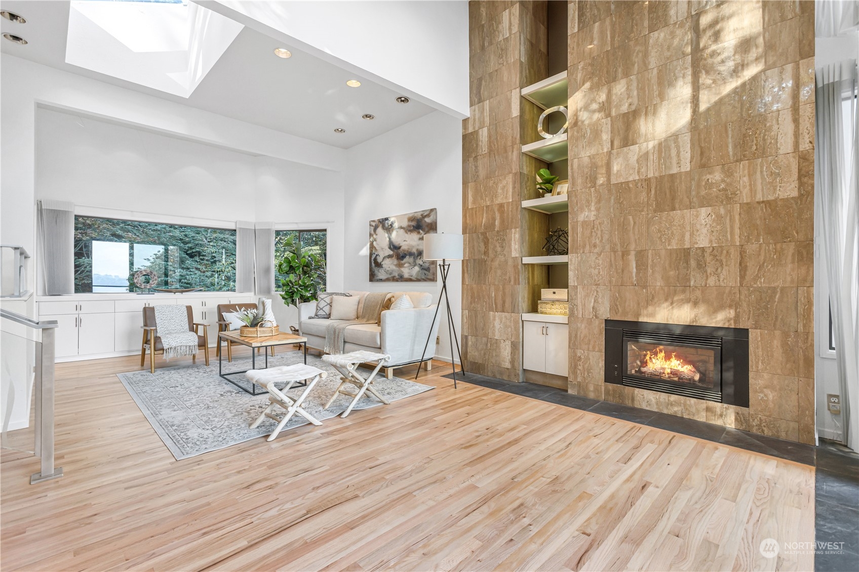 436 36th Avenue Seattle, WA 98122 - Photo 5 of 39 a living room with furniture and a fireplace