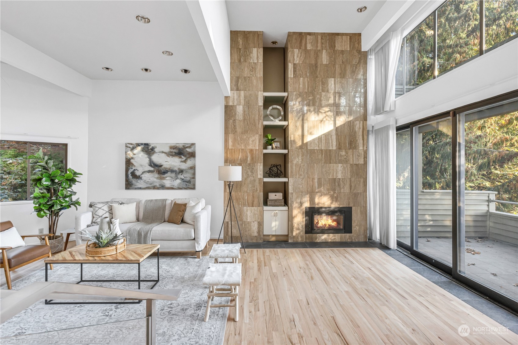 436 36th Avenue Seattle, WA 98122 - Photo 8 of 39 a living room with furniture and a floor to ceiling window