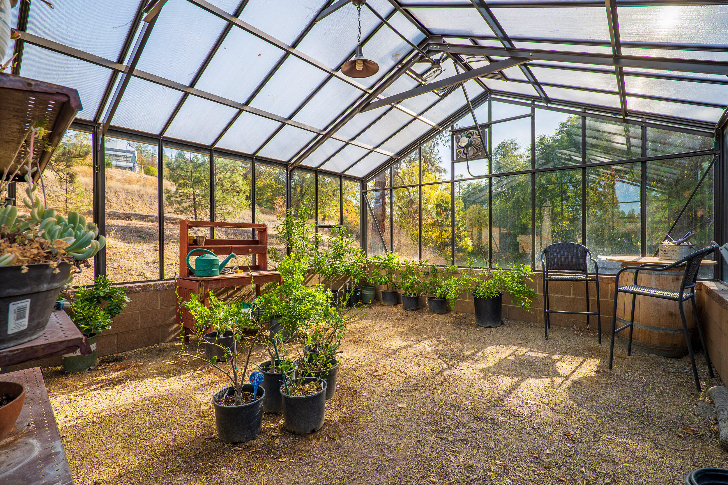 3732-3786 Little Applegate Road Jacksonville, OR 97530 - Photo 50 of 72 a garden view with a seating space