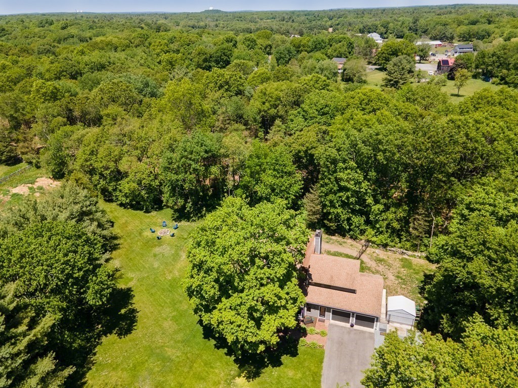 50 Ash Street Rehoboth, MA 02769 - Photo 4 of 34 an aerial view of residential house with outdoor space and trees all around