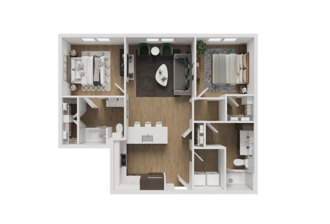 320 Goll Street, Unit 2233 Kyle, TX 78640 - Photo 3 of 19 a picture of a living room with a sink and cabinets