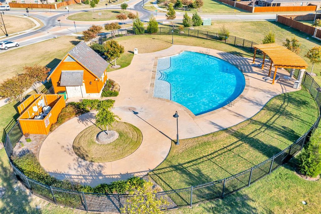 2208 Heaton Street Forney, TX 75126 - Photo 35 of 38 an aerial view of a swimming pool