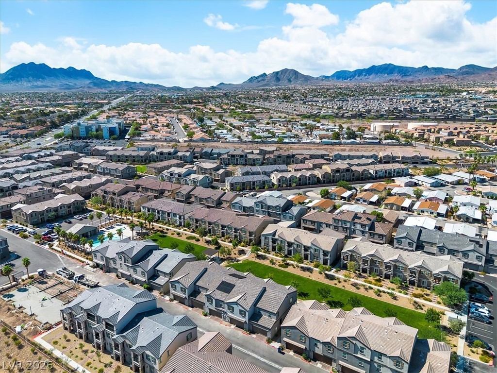 635 Bellus Place Henderson, NV 89015 - Photo 36 of 37 Aerial view of a mountainous background