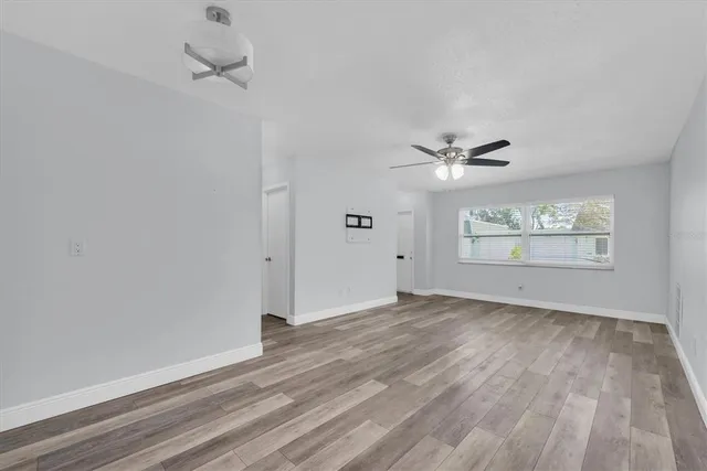 wooden floor in an empty room
