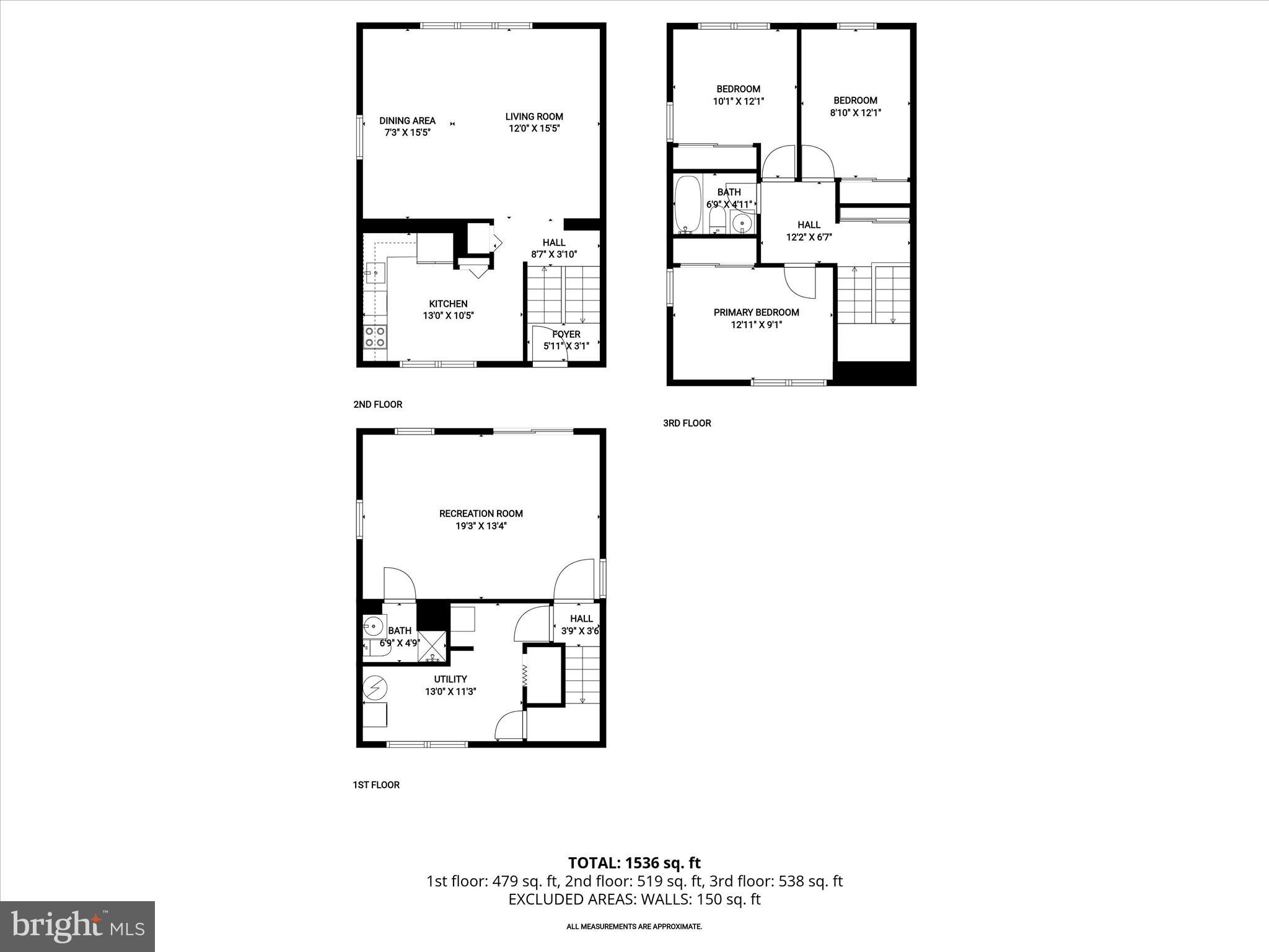 8 Middleview Court Baltimore, MD 21244 - Photo 36 of 39 all_floors_8_middleview_court_windsor_mill_with_di