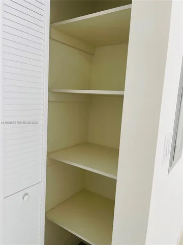 a close view of closet