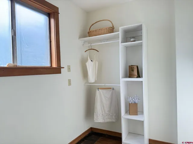 a view of front door with utility room